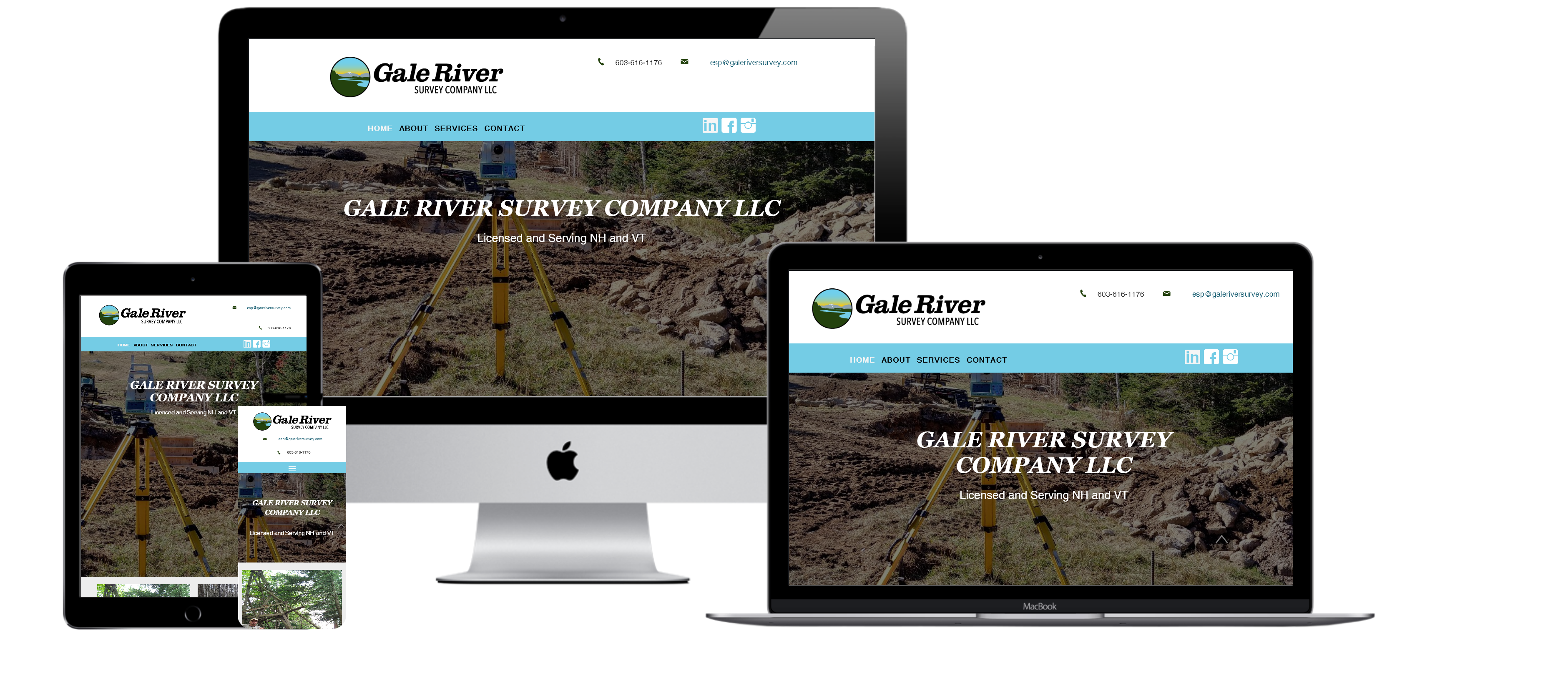 Gale River Survey Company LLC. Website Design