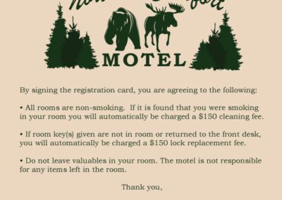 Northern Comfort Room Card