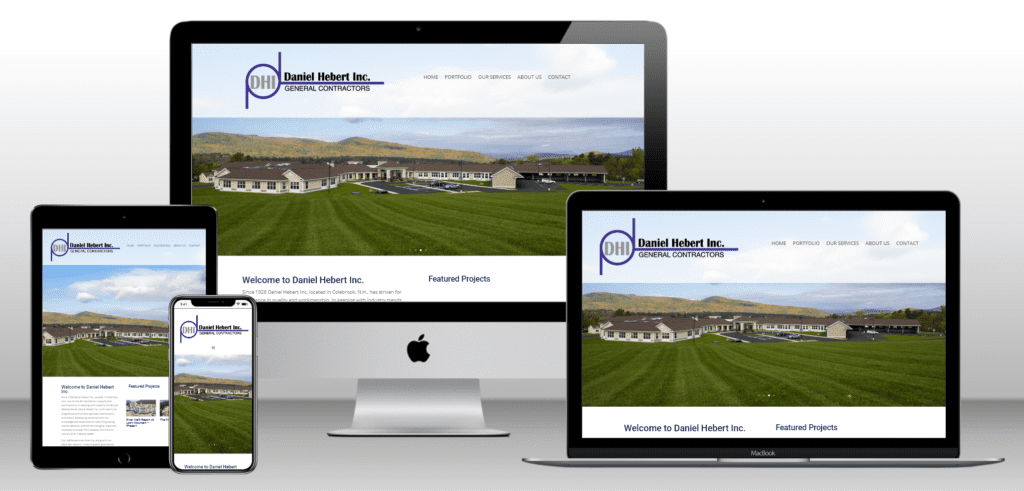 Web Design Case Study for Dan Hebert Inc. Web Design Colebrook, NH