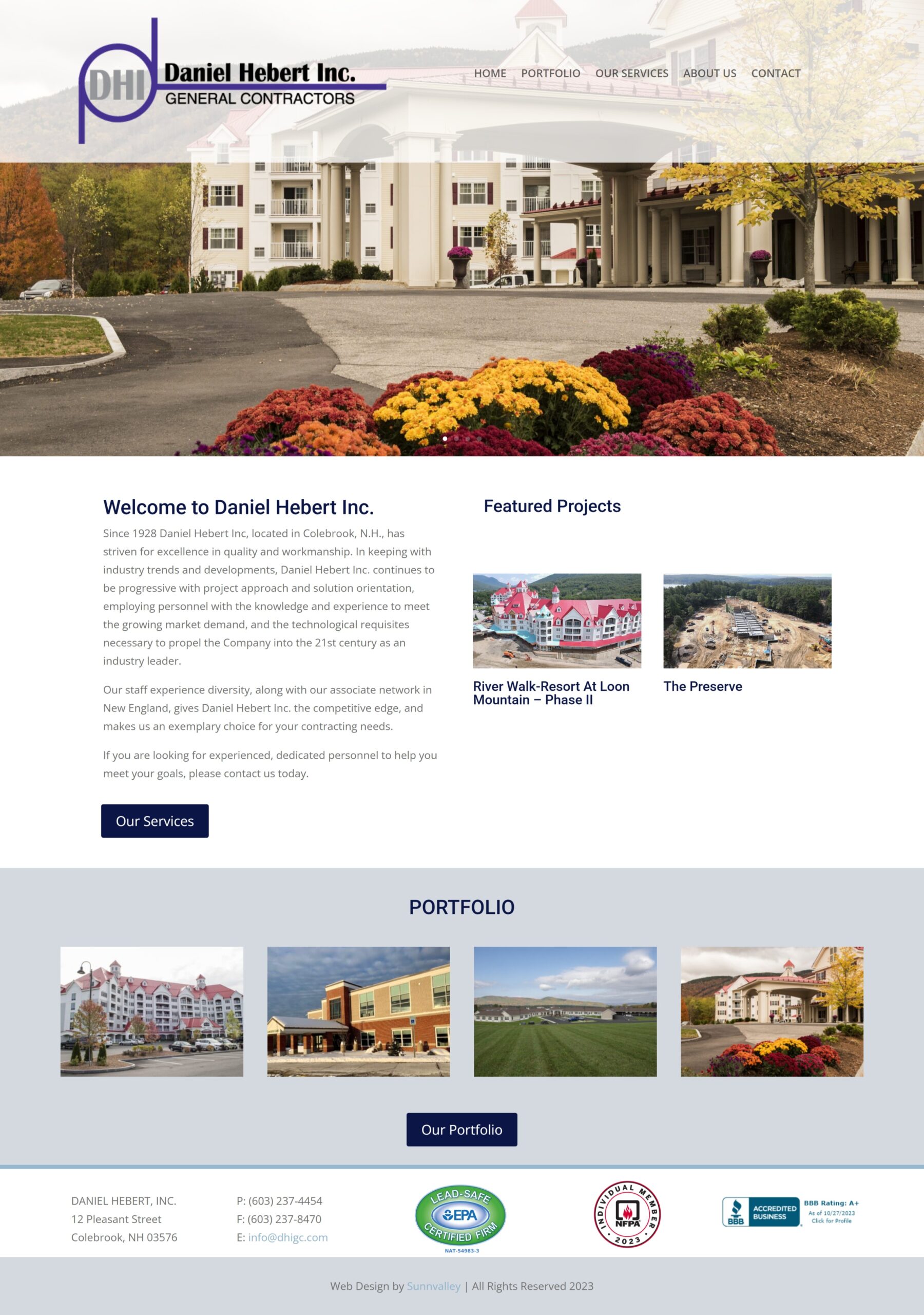 Pioneer Farm Education Center website design by SunnValley LLC, Columbia, NH