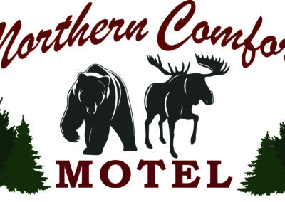 Northern Comfort Motel, Logo Design, Colebrook, NH