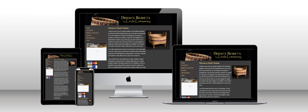 Deeda's Baskets - Custom Web Design