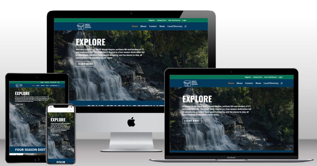 Great North Woods Region Web Design