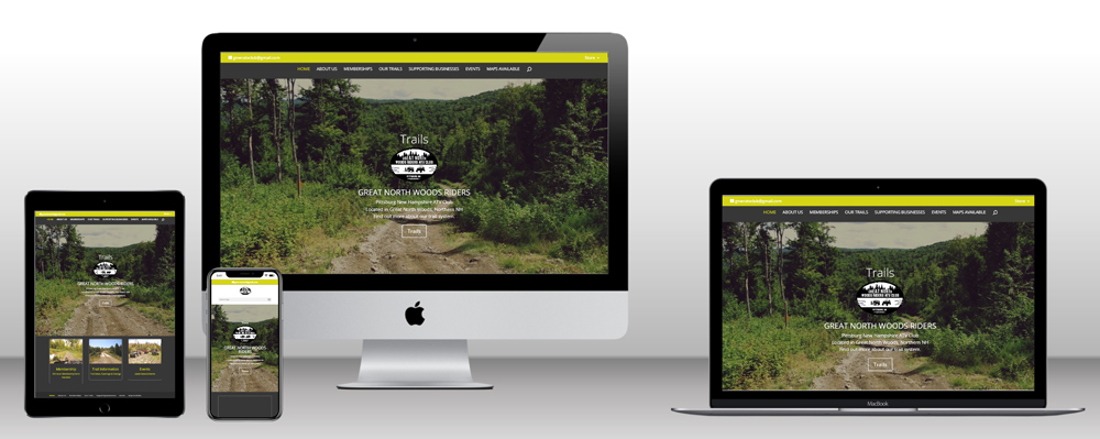 Great North Woods Riders ATV Club - Web Design by Sunnvalley, NH Web Design Company