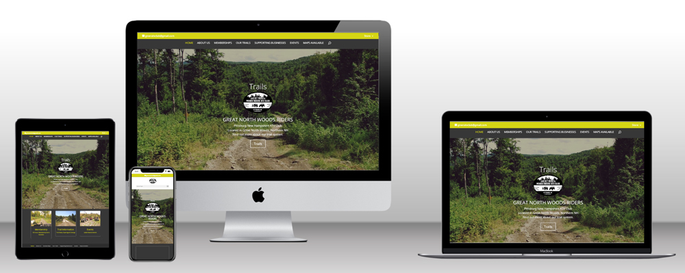 Web Design Case Study for  Great North Woods Riders ATV Club - Web Design by Sunnvalley, NH Web Design Company