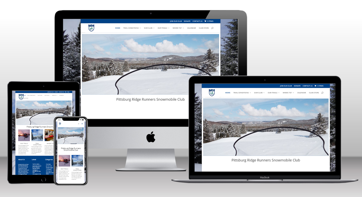 Pittsburg Ridge Runners E-Commerce Website designed by SunnValley, NH Web Design Company