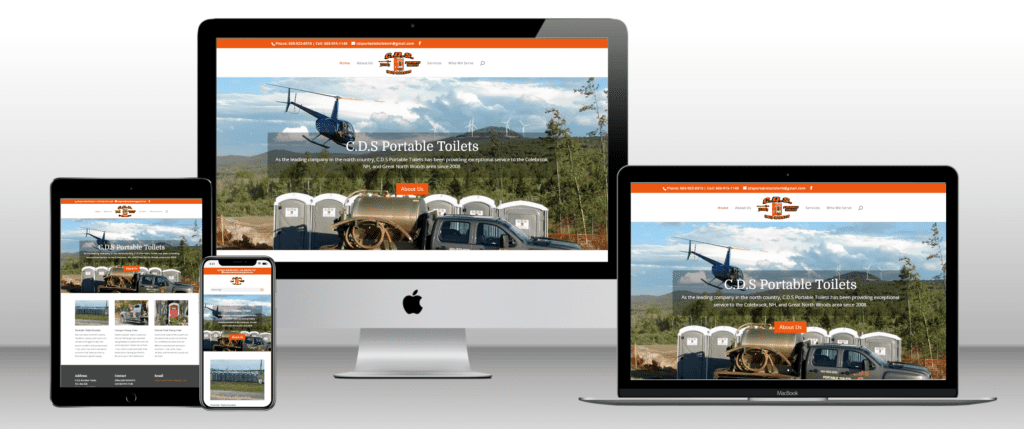 CDC Portable Toilets website by Sunnvalley LLC