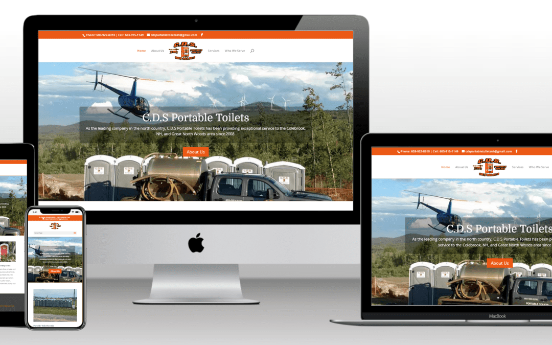 Sunnvalley Delivers New Website for CDS Portable Toilets, Colebrook, NH