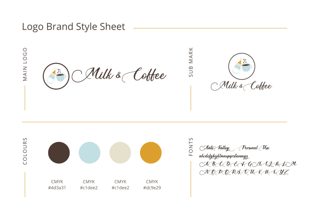 Logo Brand Style Sheet by Sunnvalley, NH web designer & brand designer