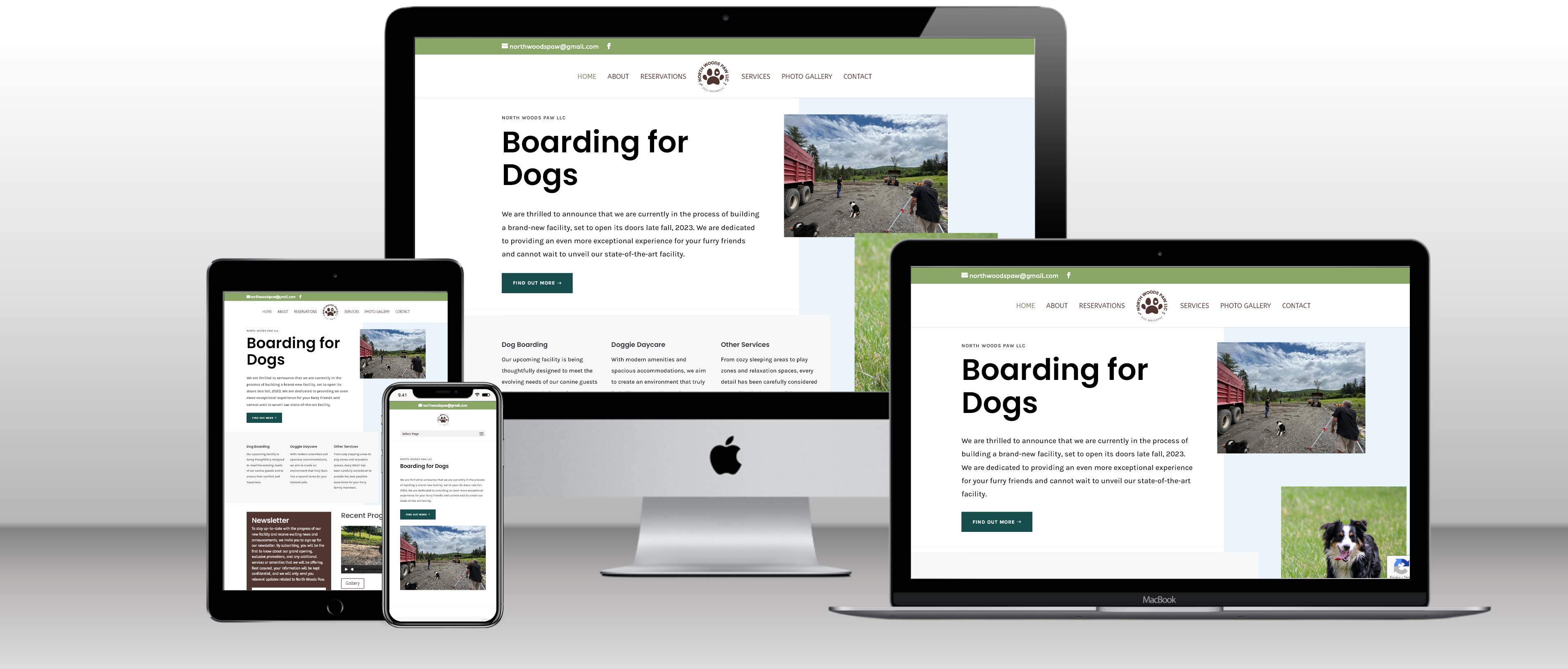 North Woods Paw, Columbia NH Web Design