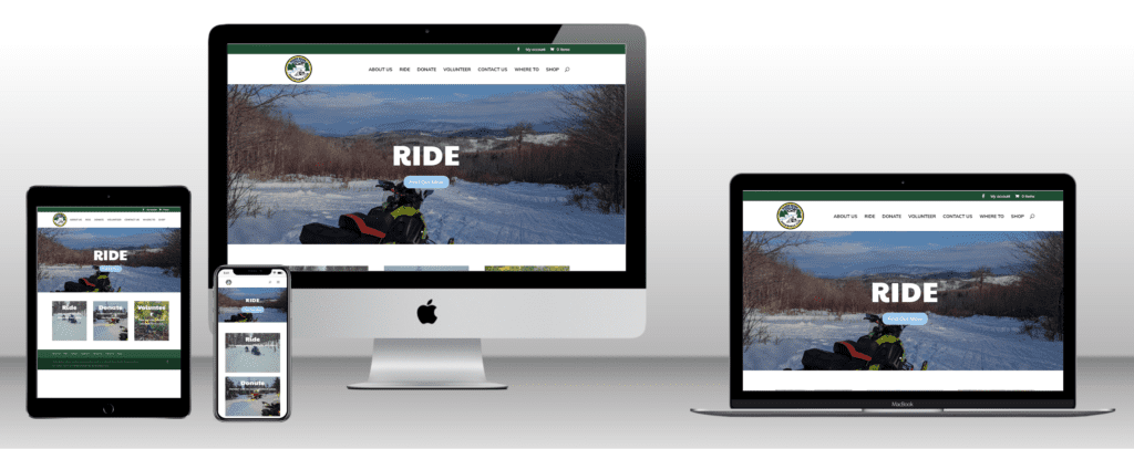 Website Redesign for Baker River Valley Snowmobile Club, Wentworth, NH