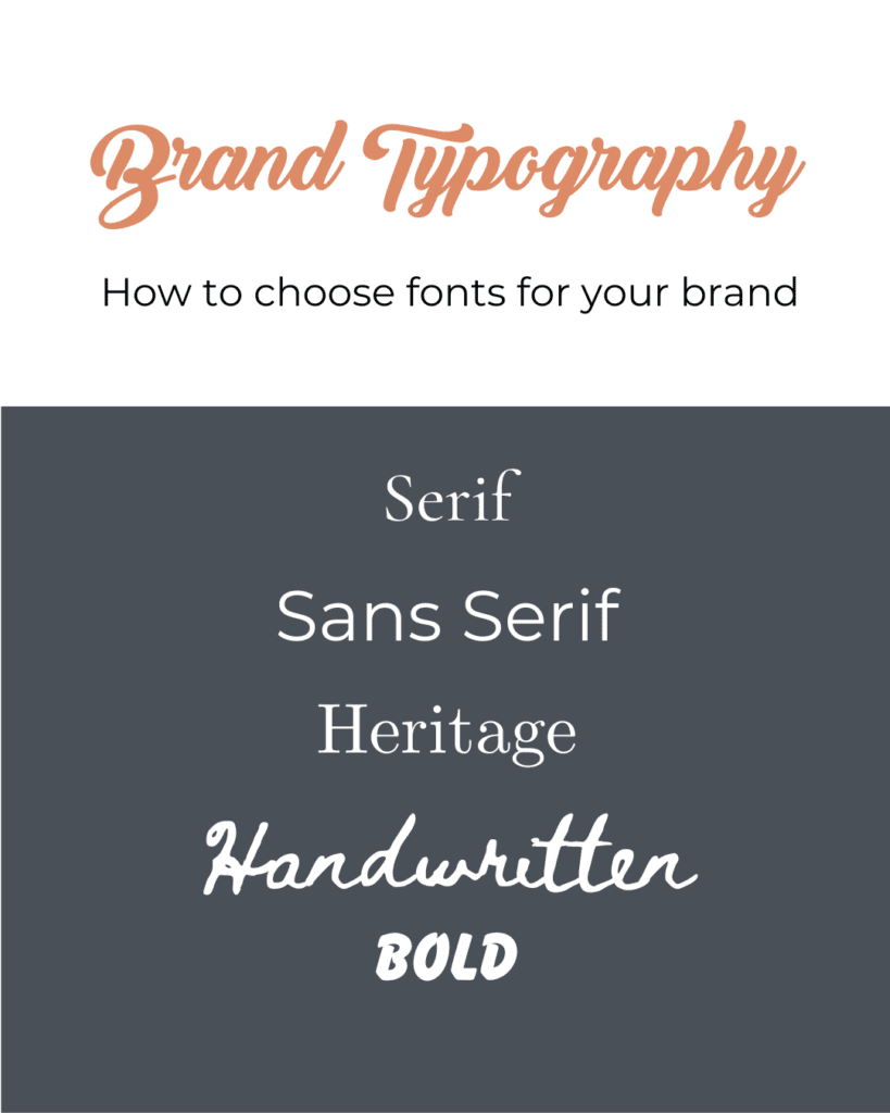 How to choose fonts and typography or your business brand. 