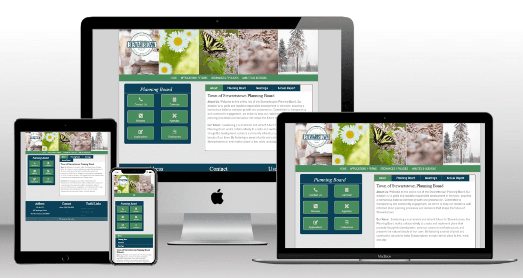 New Community, Municipal Website for Stewartstown NH web design by SunnValley LLC.