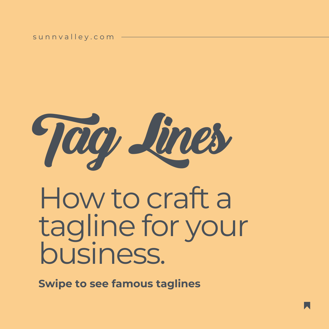 How to Craft a Memorable Tag Line, Brand Tips
