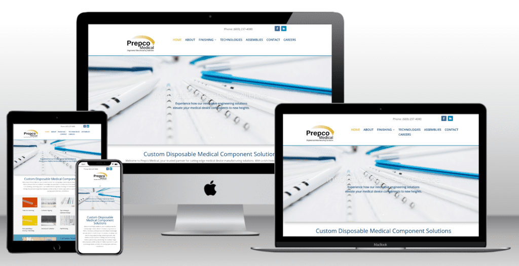 Prepco Medical Website Design