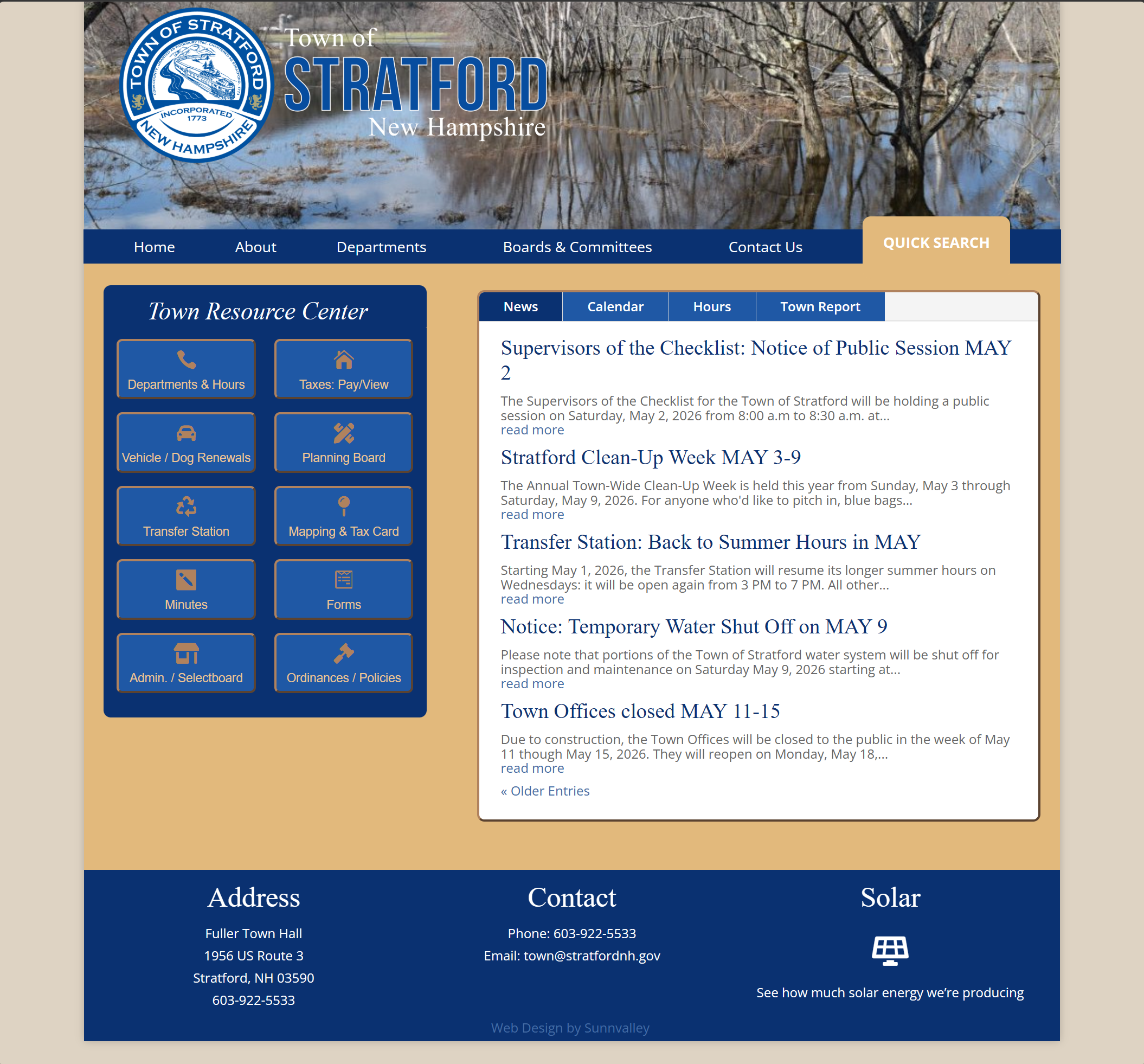 Case Study: Stratford NH’s Customized Municipal Web Design