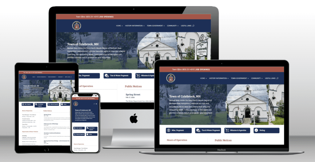 Town of Colebrook, NH Website Design